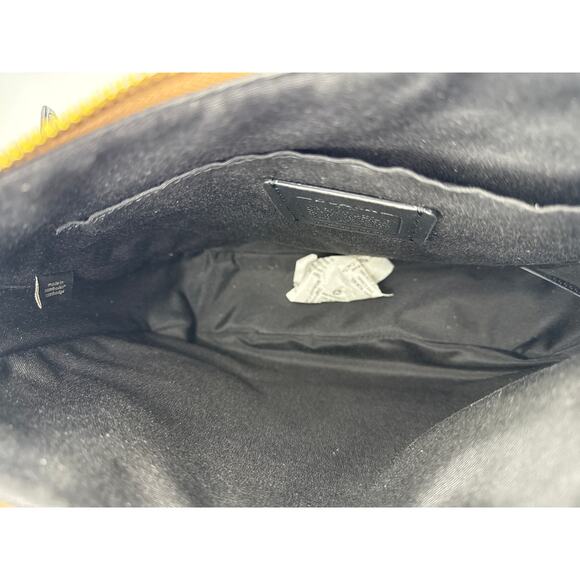 Coach Ellie File Crossbody Bag Purse Signature Canvas Khaki Black C1648 Zipper - Picture 9 of 11